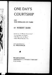 Cover of: One day's courtship by Robert Barr