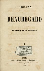 Cover of: Tristan de Beauregard