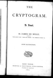Cover of: The cryptogram: a novel