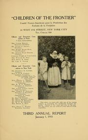 Cover of: "Children of the frontier,"