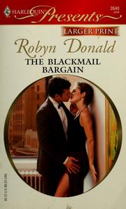 Cover of: The blackmail bargain