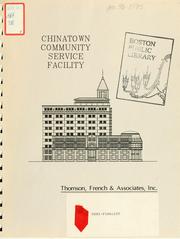 Cover of: Chinatown community services facility.