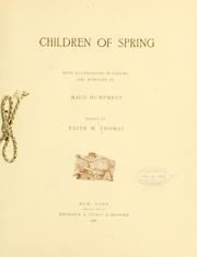 Cover of: Children of spring by Edith Matilda Thomas