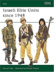 Cover of: Israeli Elite Units since 1948 by Sam Katz