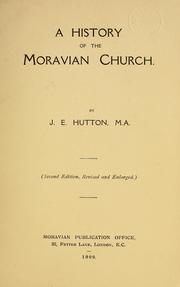 Cover of: A history of the Moravian Church