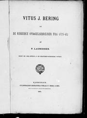 Cover of: Vitus J. Bering og de russiske opdagelsesrejser fra 1725-43