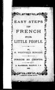 Cover of: Easy steps in French for little people