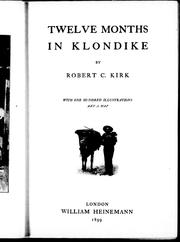 Cover of: Twelve months in Klondike