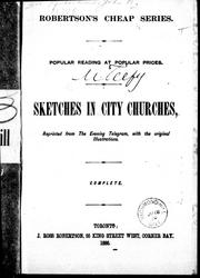 Cover of: Sketches in city churches by 