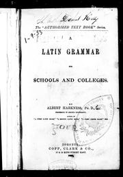 Cover of: A Latin grammar for schools and colleges
