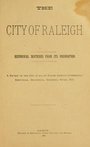 Cover of: The city of Raleigh by 