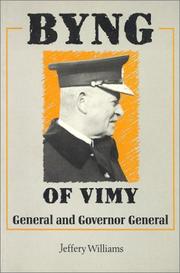 Cover of: Byng of Vimy by Jeffrey Williams