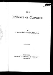 Cover of: The romance of commerce by James Macdonald Oxley