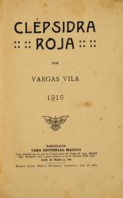 Cover of: Clépsidra roja