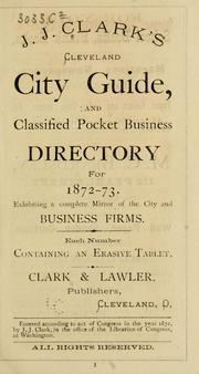 Cover of: Cleveland city guide by J. J. Clark