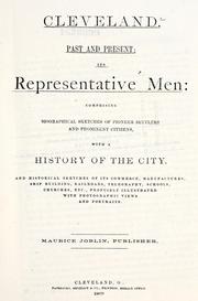 Cover of: Cleveland, past and present: its representative men