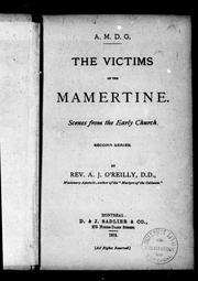 Cover of: The victims of the Mamertine: scenes from the early church