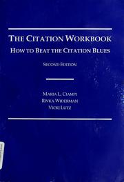 Cover of: The citation workbook by Maria L. Ciampi