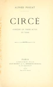 Cover of: Circé by Alfred Poizat, Alfred Poizat