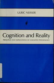 Cover of: Cognition and reality