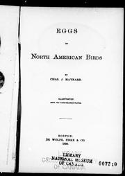 Cover of: Eggs of North American birds