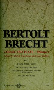 Cover of: Collected plays. by Bertolt Brecht