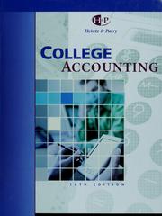 Cover of: College accounting.