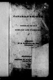 Cover of: The Canadian reader by by M. Randall