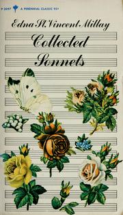 Cover of: Collected sonnets of Edna St. Vincent Millay.