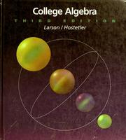 Cover of: College algebra | Ron Larson