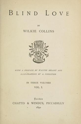 Blind love by Wilkie Collins