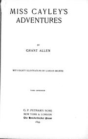 Cover of: Miss Cayley's adventures by Grant Allen