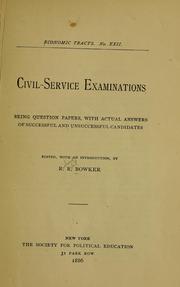 Cover of: Civil service examinations