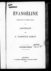 Cover of: Évangéline by Henry Wadsworth Longfellow, Henry Wadsworth Longfellow