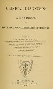 Cover of: Clinical diagnosis by James Finlayson