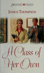 Cover of: A class of her own