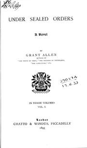 Cover of: Under sealed order by by Grant Allen.