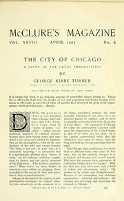 Cover of: city of Chicago | George Kibbe Turner