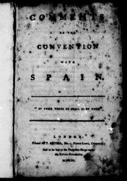 Comments on the convention with Spain
