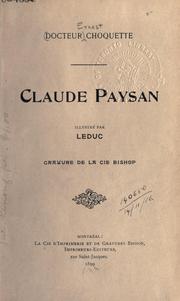 Cover of: Claude Paysan, illustré par Leduc, gravure de la Cie. Bishop