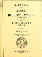 Cover of: Collections of the Minnesota Historical Society.