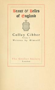 Cover of: Colley Cibber