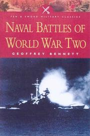 Cover of: Naval battles of World War Two by Geoffrey Martin Bennett