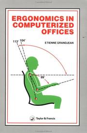 Cover of: Ergonomics in computerized offices by E. Grandjean