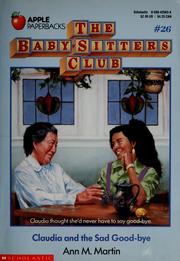 Cover of: Claudia and the Sad Good-bye (The Baby-Sitters Club #26)