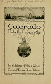 Cover of: Colorado under the turquoise sky