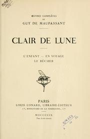 Cover of: Clair de lune. by Guy de Maupassant