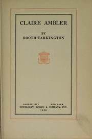 Cover of: Claire Ambler by Booth Tarkington