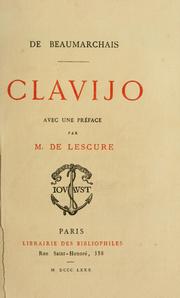 Cover of: Clavijo. by Pierre Augustin Caron de Beaumarchais