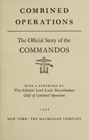 Cover of: Combined operations: the official story of the Commandos